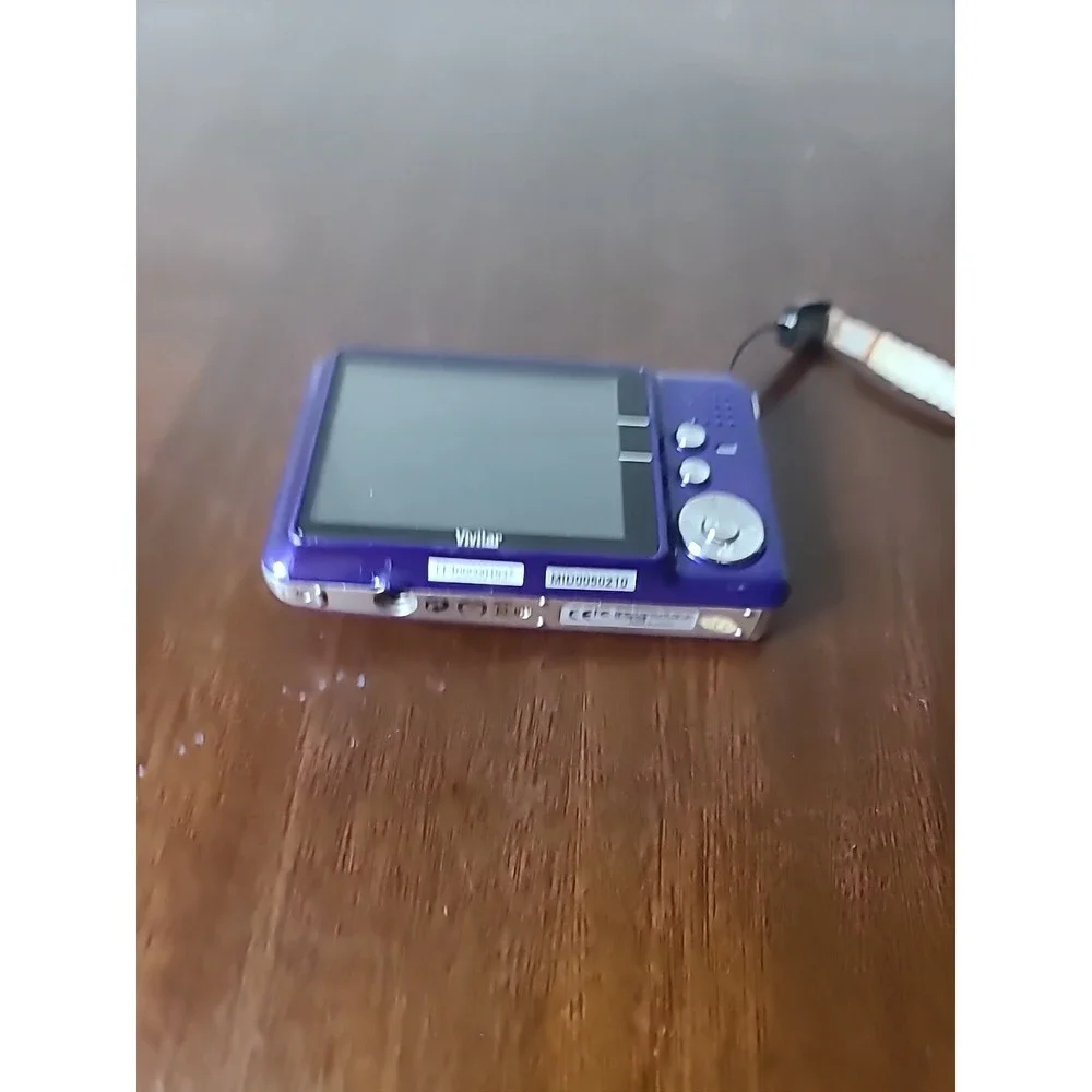 Vivitar ViviCam X029 Purple 10.1MP Digital Camera 4x Zoom Untested